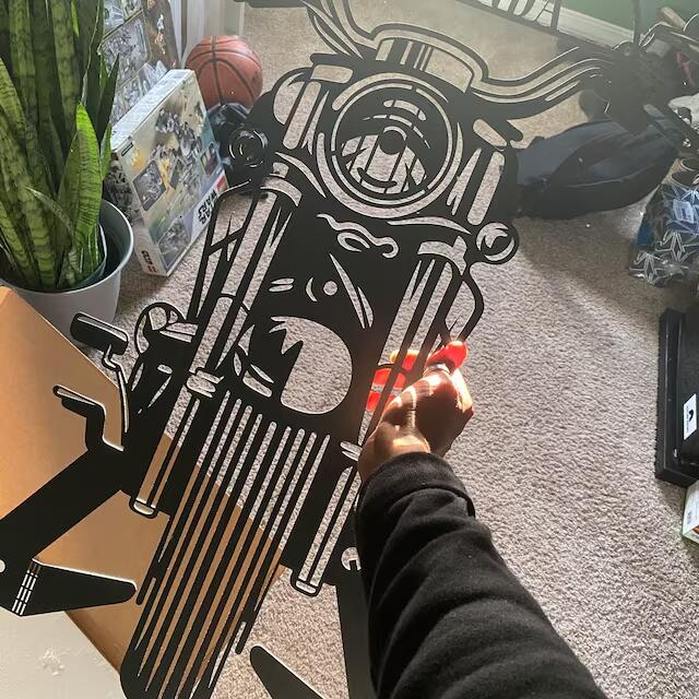 💝Personalized Motorcycle Helmet Holder | Christmas gift for family🎁